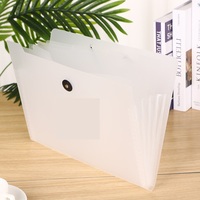Sac de rangement pour dossiers en PP transparent imperméable avec logo personnalisé, pour étudiants, organisation de dossiers, rangement multi-couches, classeur