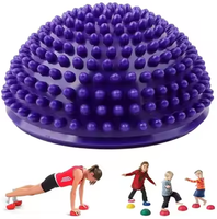 16.5cm Violet Spiky Half Ball-Intégration Sensorielle & Yoga Muscle Massage