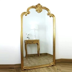Muebles de salón de madera maciza Estación de estilismo de peluquería con espejo de barbería Venta de espejos de peluquería Otras piezas de muebles - Product Image 3