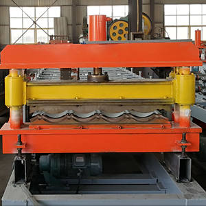 工場価格金属デッキ釉薬瓦金属製造ロールシート屋根材ロール成形機 - Product Image 5