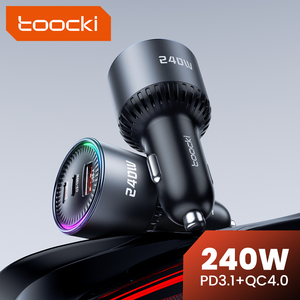 Toocki 耐用加固型车载充电器 三端口同时充电 最大输出功率 240W 适合车辆日常使用 - Product Image 1