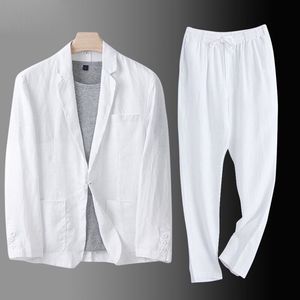 <span class=keywords><strong>Completo</strong></span> Estivo da <span class=keywords><strong>Uomo</strong></span> <span class=keywords><strong>in</strong></span> Stile Coreano, Taglia Piccola, Protezione Solare, Giacca Leggera <span class=keywords><strong>in</strong></span> Cotone e <span class=keywords><strong>Lino</strong></span>, Set Casual 2 Pezzi Sehe Fashionbisou - Product Image 2