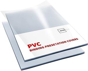 A3 A4 A5 Letter Size Rigid Clear PVC Binding Presentation Covers Sheet for Business Documents School Projects