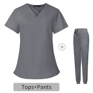 2024 Classic Surgical Scrubs Uniform Nurses Wear Wholesale Scrubs Suit Jogger Hospital Reusable Customized Set Medical Scrubs