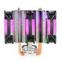 Ventilateur de processeur pour ordinateur de bureau, 6 tubes en cuivre, ultra-silencieux, compatible avec les sockets 1366 AMD X79 X58 2011