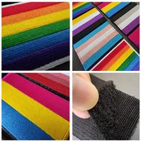 Écusson brodé avec boucle et crochet pour la fierté gay, la fierté LGBT et la fierté bisexuelle