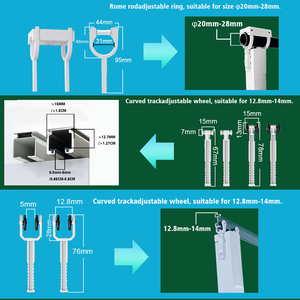 Robot de rideau intelligent MYQ Tuya ZigBee pour tringle universelle, commande vocale via application, <span class=keywords><strong>batterie</strong></span> rechargeable pour salon - Product Image 4