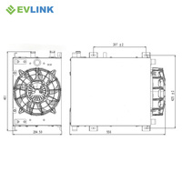 Unité de refroidissement liquide haute tension 3KW pour système de gestion thermique de batterie de bus électrique