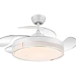 836 moderno telecomando 42 pollici senza lama 110/220v ventilatori da soffitto con luci lampada led designer luz con ventilador oculto techo