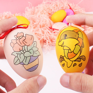 ชุดระบายสีไข่อีสเตอร์พลาสติกแบบวาดด้วยมือสำหรับเด็กอายุ 4-6 ปี ของเล่นเสริมพัฒนาการพร้อมปากกา - Product Image 3