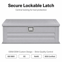 Boîte à outils personnalisée pour pick-up, avec loquet verrouillable et nervures renforcées pour le rangement dans la benne du camion