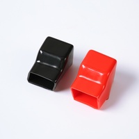 Cubierta de barra colectora de vinilo de PVC Golden Wolf para tapas de extremo de cable de batería de nueva energía (impermeable rojo/negro)