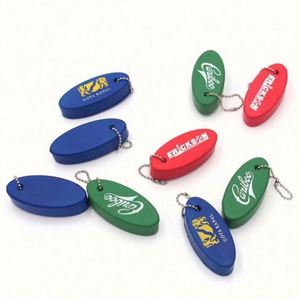 พวงกุญแจรูปทรงกลมลายแมวแบบโฟม PU ทอ พร้อมโลโก้สั่งทำ ขายส่ง - Product Image 1