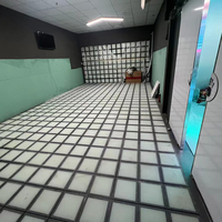 Sol de jeu interactif à projection : Grille LED lumineuse, jeu 'Le sol est du lave', piste de danse laser pour aire de jeux intérieure