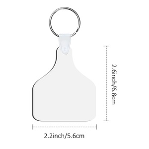 Llavero de MDF para Sublimación, Llaveros Personalizados para Transferencia de Calor, Anillo para Llaves para Impresión a Doble Cara, Llaveros para Botellas de Vino - Product Image 5