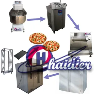 Haidier Pizza línea de producción equipo de panadería suministros para hornear Pizza máquina Donut máquinas de fabricación de los precios