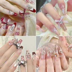 Ornements pour ongles en gros, nœuds en organza, breloques pour ongles, nœuds en <span class=keywords><strong>tulle</strong></span> de ballet pour l'art des ongles éthéré, décoration d'ongles en gros - Product Image 2