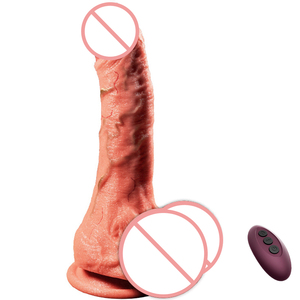 Riesiger Realistischer Beheizbarer Dildo-<span class=keywords><strong>Vibrator</strong></span> mit Stoßfunktion und Fernbedienung, Lebensechter Silikon-<span class=keywords><strong>Penis</strong></span> mit Teleskopfunktion zur G-Punkt-Stimulation, Sexspielzeug für Erwachsene für Frauen - Product Image 6