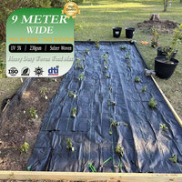 Chaq 200 g/m² Géotextile tissé robuste de qualité industrielle pour couverture de sol de ferme solaire, stabilisation de voies d'accès et tissu paysager routier