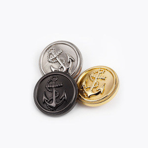 Botones <span class=keywords><strong>de</strong></span> Metal con Diseño <span class=keywords><strong>de</strong></span> <span class=keywords><strong>Ancla</strong></span>, Elegantes y al por Mayor, para Camisas, Abrigos, Gabardinas y Trajes <span class=keywords><strong>de</strong></span> Estilo Británico - Product Image 3