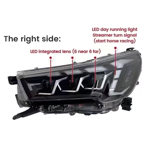 ชุดไฟหน้าโปรเจคเตอร์ LED รุ่น GR Style 3 พร้อมไฟเลี้ยวแบบ Sequential Start Up และไฟ DRL สำหรับรถยนต์โตโยต้า ไฮลักซ์ ปี 2020-2024 - Product Image 2