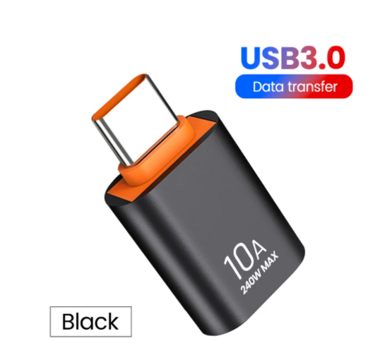 10A OTG USB 3.0 to Type C Adapter USB Female to Type c Male Fast Charging OTG USB C for Xiaomi Samsung Laptop PC