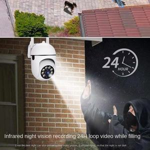 Kamera Pengawas Cerdas Nirkabel WiFi Pan-Tilt W100 Keamanan Rumah Perekam Video Jaringan Jarak Jauh Kamera Pintar Wifi - Product Image 3