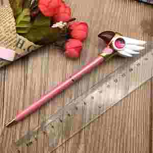 Bolígrafo Metálico Creativo con Diseño de Varita Mágica, Regalo para Estudiantes, con Ancho de Escritura de 1.0 mm, Logotipo Personalizado, Tinta Azul/Negra, Papelería Elegante - Product Image 4