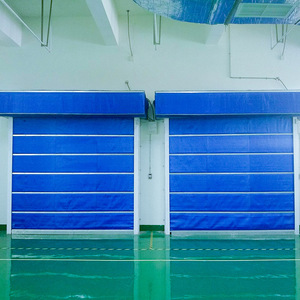 Entrepôt Fenêtres transparentes Portes empilables en <span class=keywords><strong>PVC</strong></span> Pile rapide en plastique Portes pliantes à grande vitesse pour atelier industriel - Product Image 2