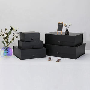 Boîte cadeau rigide personnalisée de luxe avec logo, recyclable, pliable, dorée, en papier magnétique pour l'électronique - Product Image 2