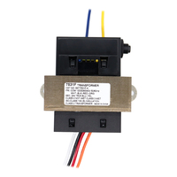 Transformateur de commande 75VA 24VAC avec entrée 120/208/240V, disjoncteur à montage au sol pour systèmes de chauffage/refroidissement CVC