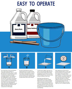 Bộ nhựa Epoxy trong suốt AB 2 gallon và chất đóng rắn dành cho thủ công mỹ nghệ DIY (Nhựa Epoxy tỷ lệ 1:1) - Product Image 4