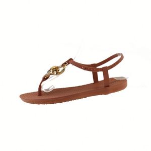 Clip Toe <b>Beach</b> Sandals Women Summer Fashion Roman Style Open Toe Breathable Slippers Casual Flat Outer Wear <b>Shoes</b> - Product Image 4