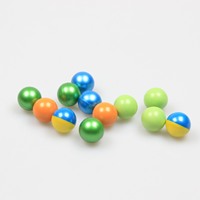 Billes de paintball, 2000 coups, double couleur, calibre 0,68, calibre 0,50