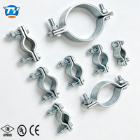 Collier de fixation pour tuyau d'irrigation UTT60 MEP, homologué UL FM CE, en acier au carbone galvanisé à chaud
