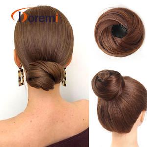 Doremi Perruque Chignon Nid d'Oiseau 10cm, Accessoire Réglable pour Cheveux Raides, pour Femmes, Coiffure de Mariage - Product Image 1