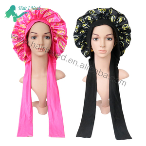 Bonnets personnalisés <span class=keywords><strong>en</strong></span> gros <span class=keywords><strong>bonnet</strong></span> de nuit <span class=keywords><strong>en</strong></span> <span class=keywords><strong>satin</strong></span> pour femmes chapeau de nuit à double épaisseur <span class=keywords><strong>bonnet</strong></span> de nuit <span class=keywords><strong>en</strong></span> <span class=keywords><strong>satin</strong></span> avec logo personnalisé - Product Image 6