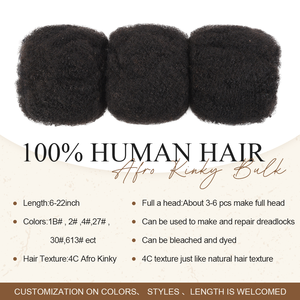 <span class=keywords><strong>ผม</strong></span>แท้แบบ Afro Kinkys Bulk ของ Originea 4C  แบบยืดก่อนสำหรับต่อผมมินิทวิสต์ เดรดล็อค ไมโครล็อค  <span class=keywords><strong>ผม</strong></span>แท้บริสุทธิ์ 100% - Product Image 2