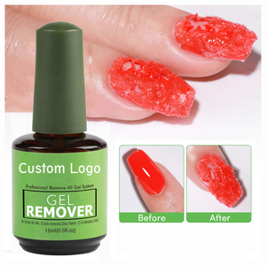 Bộ gel tẩy sơn móng tay thần kỳ 15ml, không gây hại, có thể in logo tùy chỉnh, tẩy nhanh, dành cho sơn gel bán vĩnh cửu, nhãn hiệu riêng, loại bỏ keo. - Product Image 3