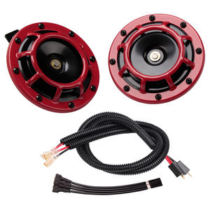 F-FARBIN Klaxons 12V electriques de Voiture en Metal Calandre Haute et Basse Tonalite Kit Klaxons Relais avec Faisceau de Cable - Product Image 3