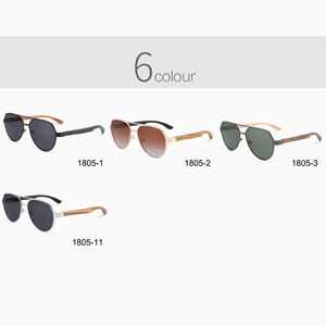 2025 nouveau classique Vintage lunettes de soleil polarisées vente chaude plus récent à la mode lunettes de soleil Double pont bois lunettes de soleil hommes - Product Image 3