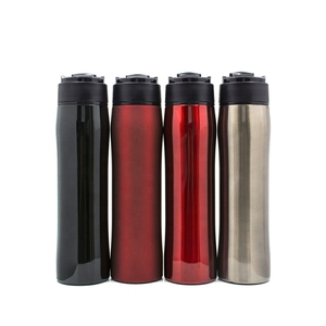 Bouteille d'eau de voyage de 350ml <span class=keywords><strong>avec</strong></span> <span class=keywords><strong>filtre</strong></span> pour cafetière à presse française portable <span class=keywords><strong>avec</strong></span> logo personnalisé <span class=keywords><strong>Thermos</strong></span>/bouilloire isolé à double paroi - Product Image 2