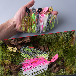 Jig en acier inoxydable imprimé pour appât vivant avec stoppeur d'eau Mustache Lao pour tailles 7g-14g, utilisation en eau salée et eau douce avec hameçons - Product Image 2