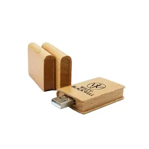 自定义标志木制 USB 闪存驱动器真正的容量 USB 棒