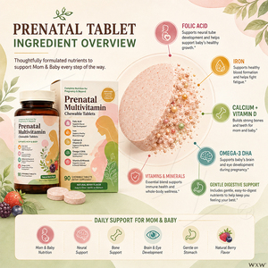 OEM ODM Prenatal Multivitamin Chewables Multi-Mineral &amp; Vitamin Formula Helps Fight Fatigue for Expecting Mom Daily <strong>Nutrition</strong> - Product Image 3