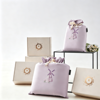 Sac de couchage de voyage personnalisable en coton à fibres longues de classe A 100, vente en gros |   Parure de lit anti-salissure portable pour hôtel, 4 pièces