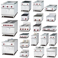 Équipement de restaurant, cuisinière à gaz, four combiné, lave-vaisselle, table de préparation, cuisine centrale, équipement de cuisine de restaurant