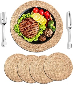 Plate Chargers Wood Placemats Non-Toxic Traditional Chinese Style <b>Party</b> Tablemats for <b>Table</b> Decoration - Product Image 3