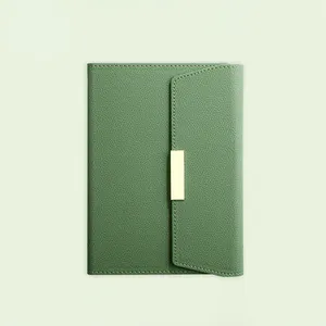 5pcs Sets A5 Leather Notebook Planner Custom Logo Business Notebook And Pen Gift Set Wholesale For Promotional Gifts