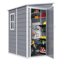 Abri de jardin extérieur en aluminium en gros - Design moderne, étanche, facile à assembler, durable, 3x5 pieds, 65 pieds cubes, écologique
